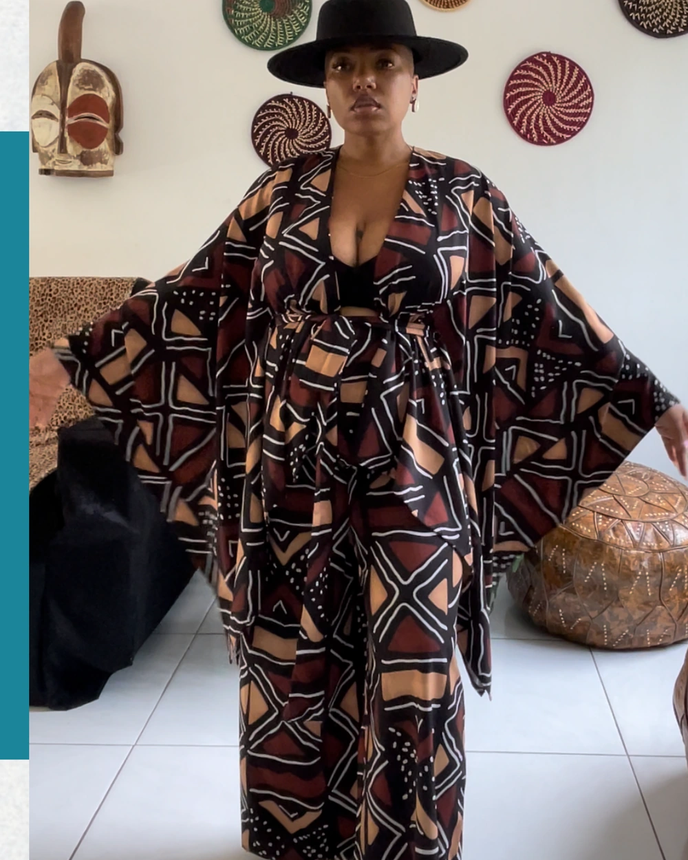 Printed flowing custom eleé design